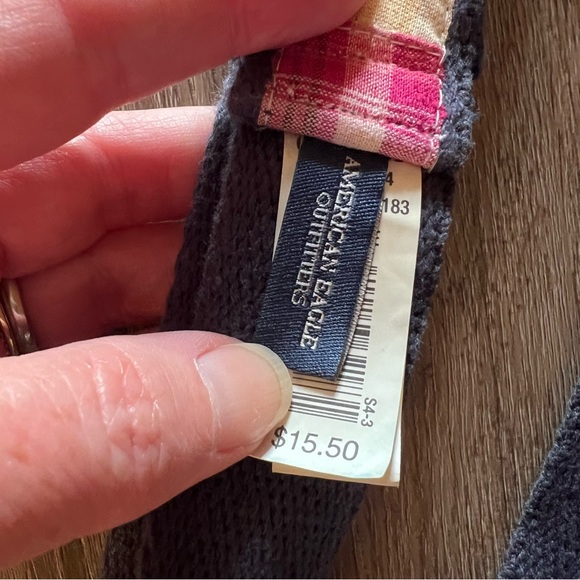 Vintage American Eagle Plaid Cotton Belt - Picture 4 of 7